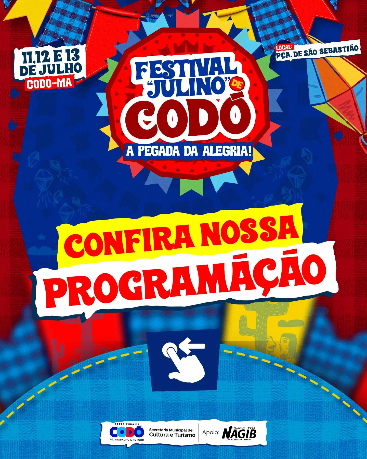 Galeria de imagens - Foto 1 da notÃcia: 🎉 Vem aà o Festival Julino de Codó – A Pegada da Alegria!