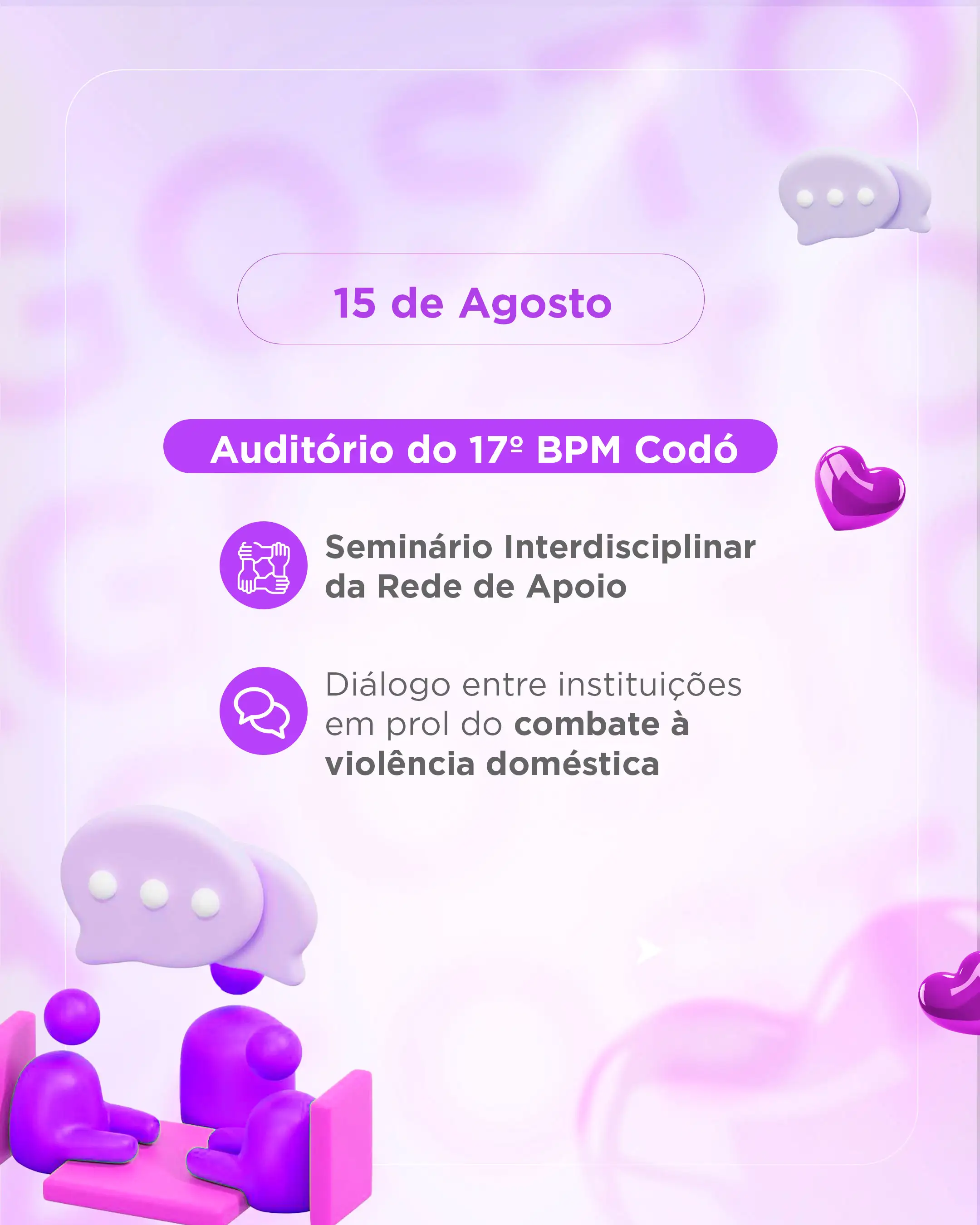 Foto 5 – Prefeitura de Codó lança campanha “Agosto Lilás” com ações de conscientização e combate à violência contra a mulher