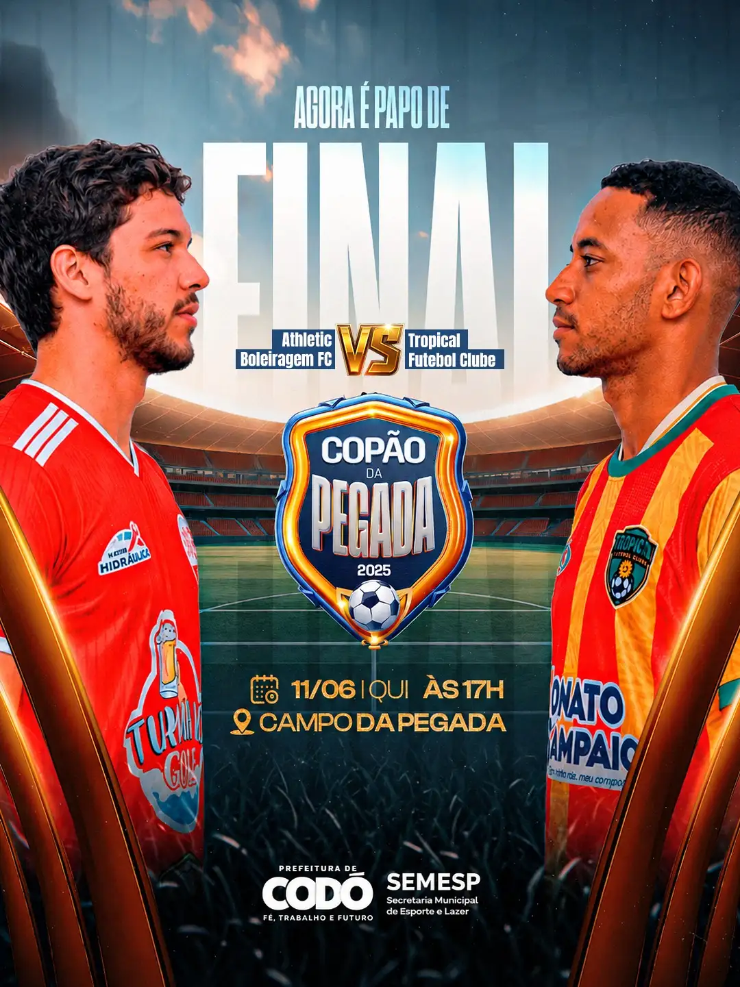 Foto 1 – Grande final do Copão da Pegada acontece nesta quinta-feira (11) e promete emoção no Campo da Pegada