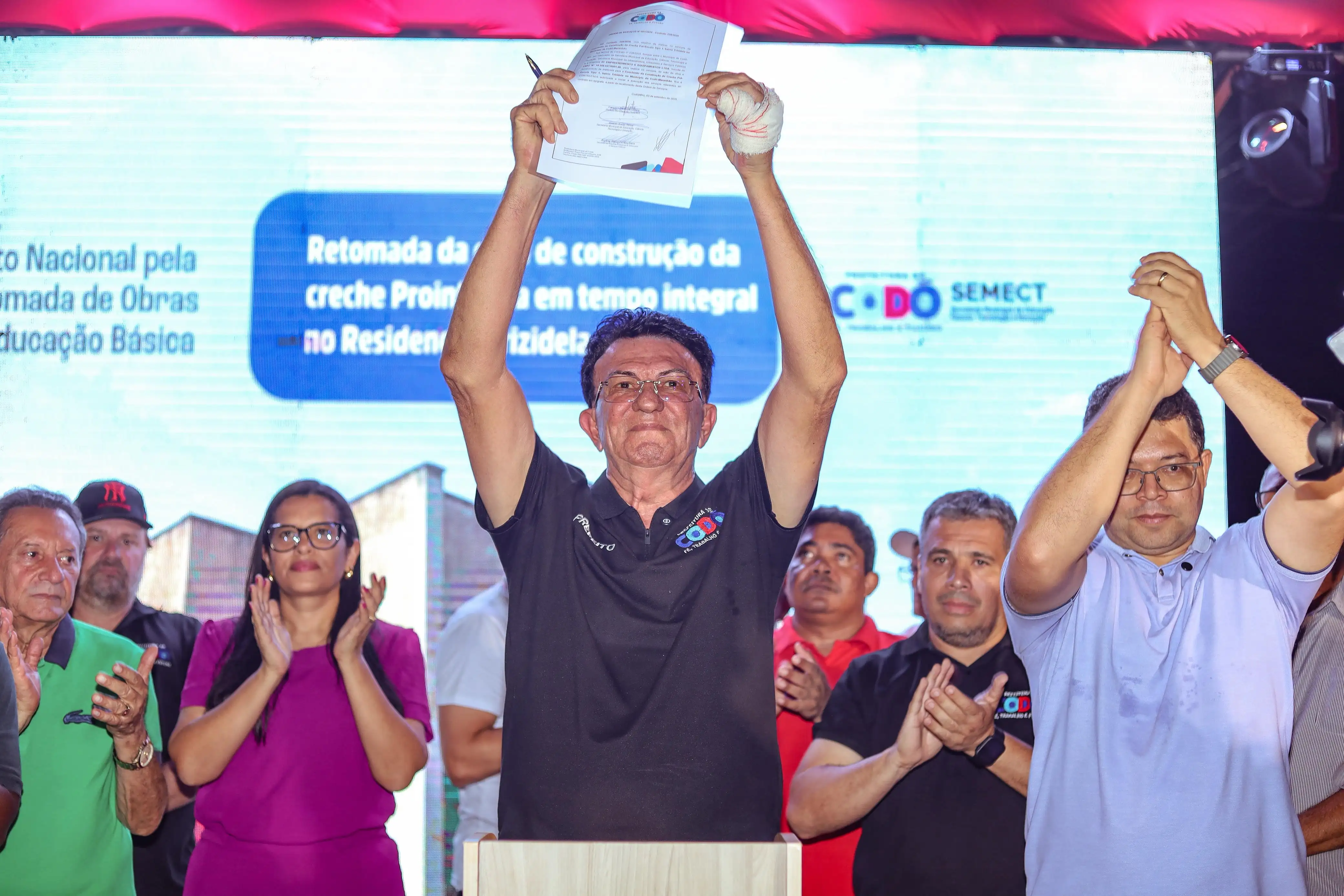 Prefeitura de Codó assina ordem de serviço para retomada da obra da creche Proinfância em tempo integral no Residencial Trizidela