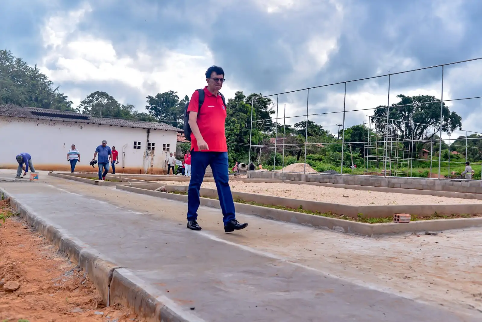 Galeria de imagens - Foto 6 da notícia: Obra do Centro Esportivo do Povoado Saco avança e já alcança 30% de execução em Codó