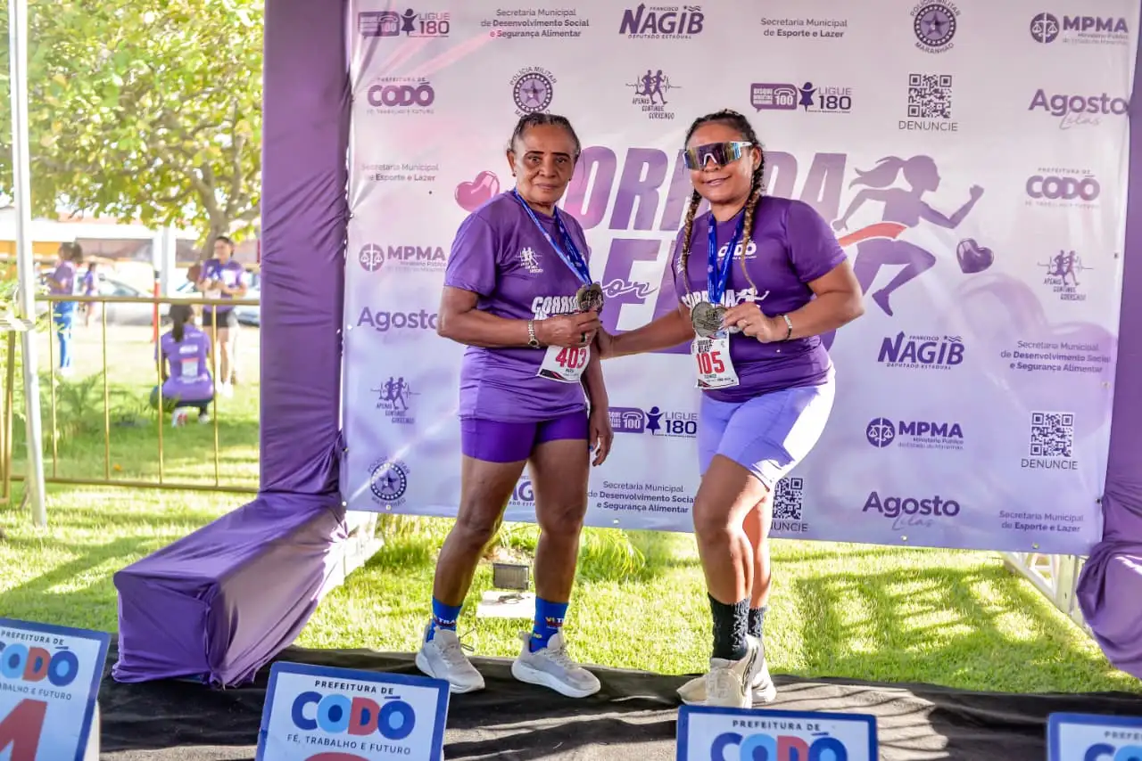 Galeria de imagens - Foto 4 da notícia: 1ª Corrida Por Elas marcou o encerramento do Agosto Lilás com emoção, superação e compromisso social em Codó