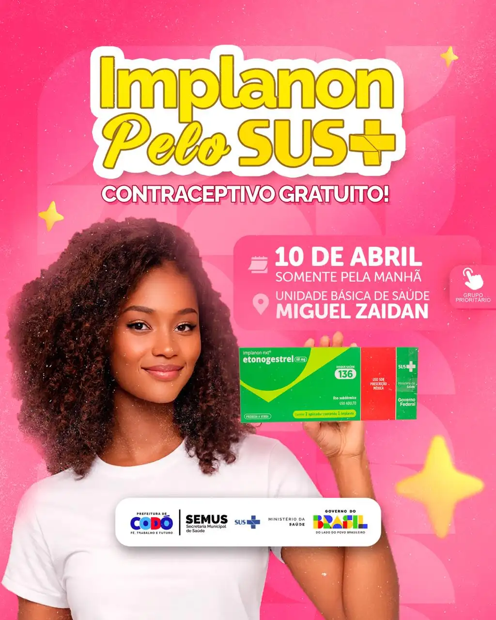 Foto 1 – Prefeitura de Codó amplia acesso à saúde da mulher com oferta gratuita de implante contraceptivo pelo SUS