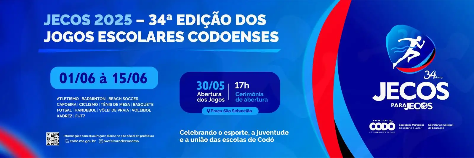 Foto 1 – Prefeitura de Codó promove a 34ª edição dos Jogos Escolares Codoenses – JECOS 2025