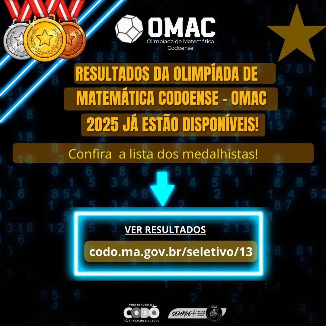Foto 1 – Prefeitura de Codó divulga resultado final da Olimpíada de Matemática Codoense
