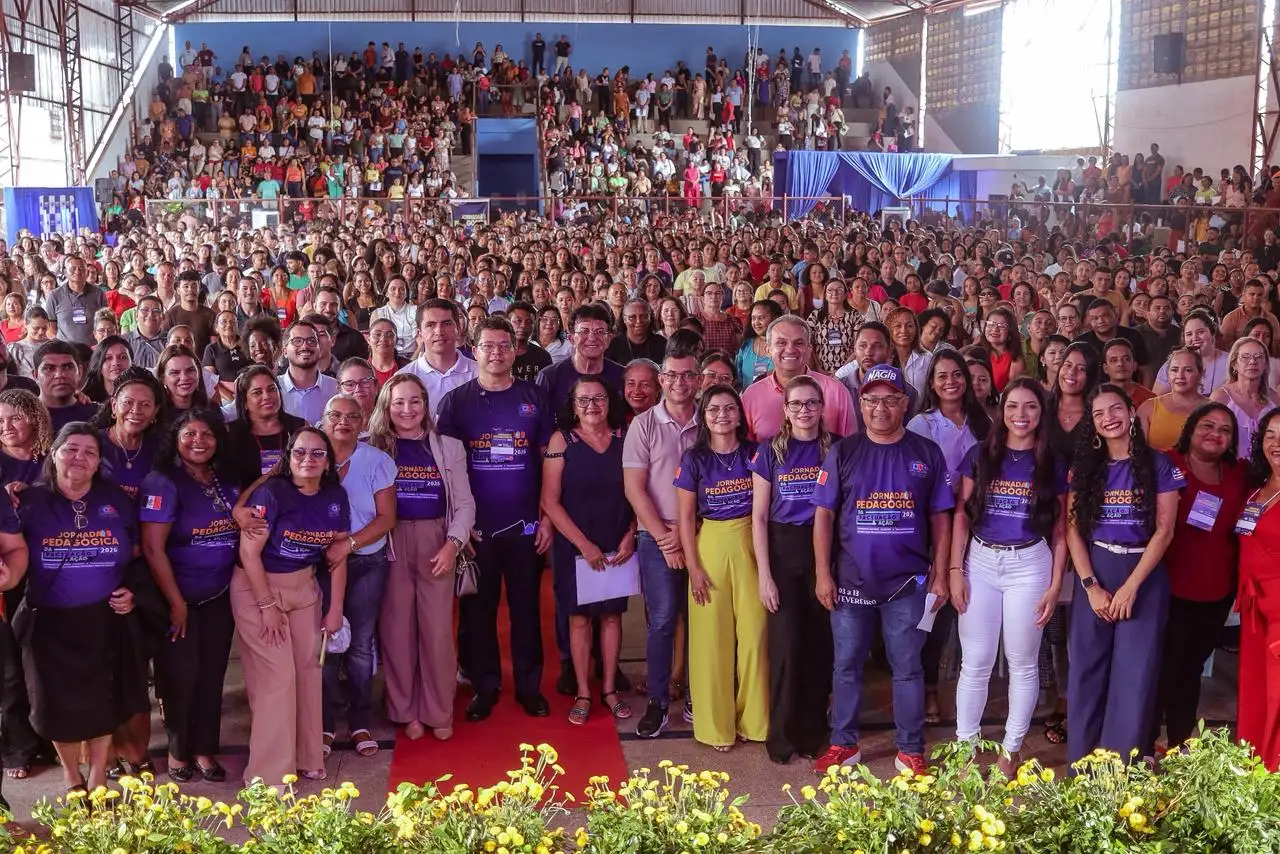 Galeria de imagens - Foto 1 da notícia: Jornada Pedagógica 2026 discute alfabetização, IA e metodologias ativas em Codó