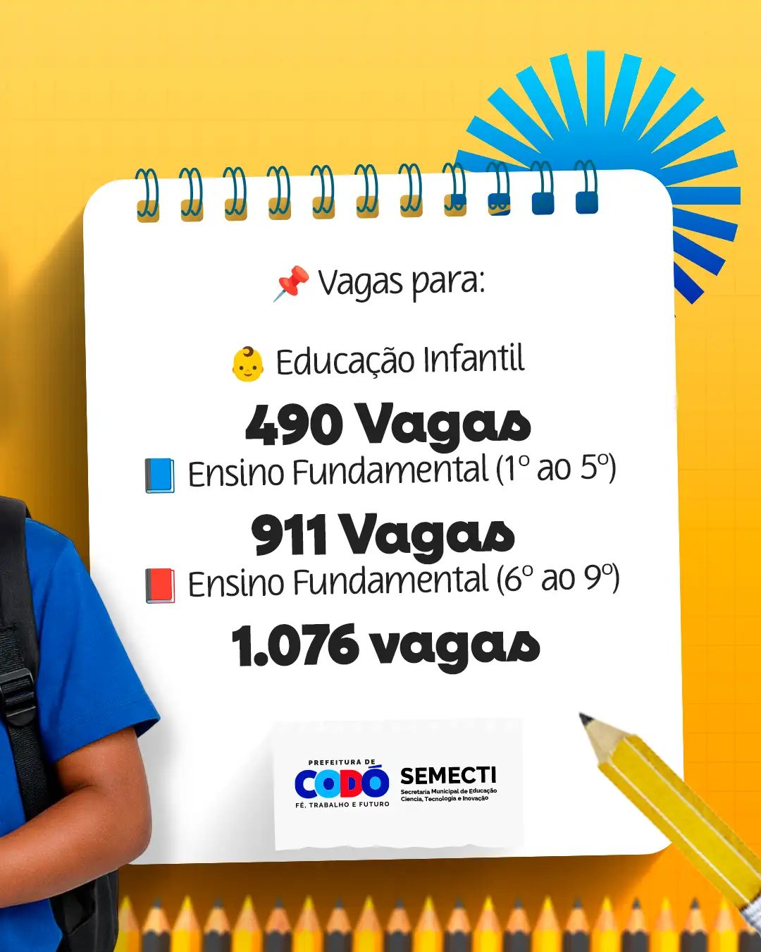 Foto 3 – Prefeitura de Codó divulga vagas remanescentes na rede municipal de ensino da zona urbana
