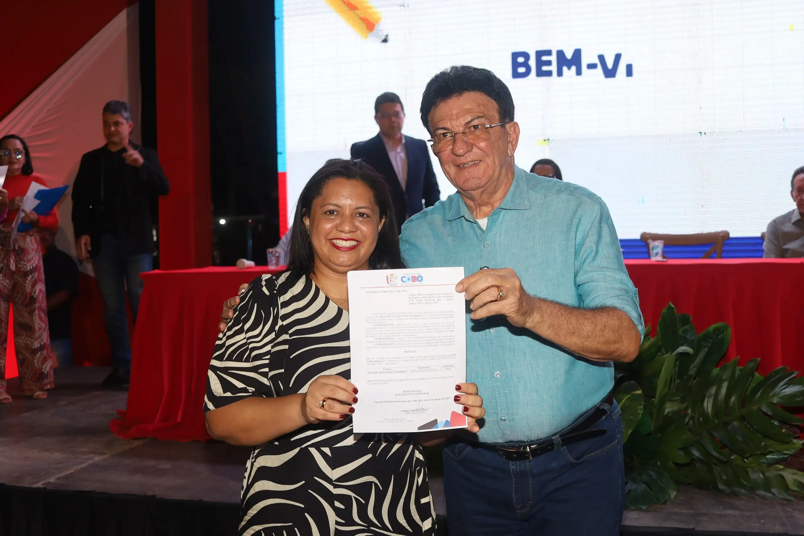 Galeria de imagens - Foto 3 da notícia: Posse de gestores escolares da rede municipal de ensino marca novo ciclo na educação de Codó