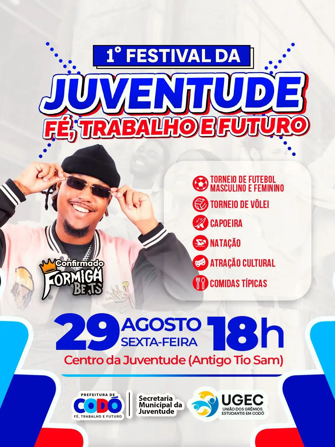 Foto 1 – 🎉 Vem aí o 1º FESTIVAL DA JUVENTUDE – Fé, Trabalho e Futuro 🎉