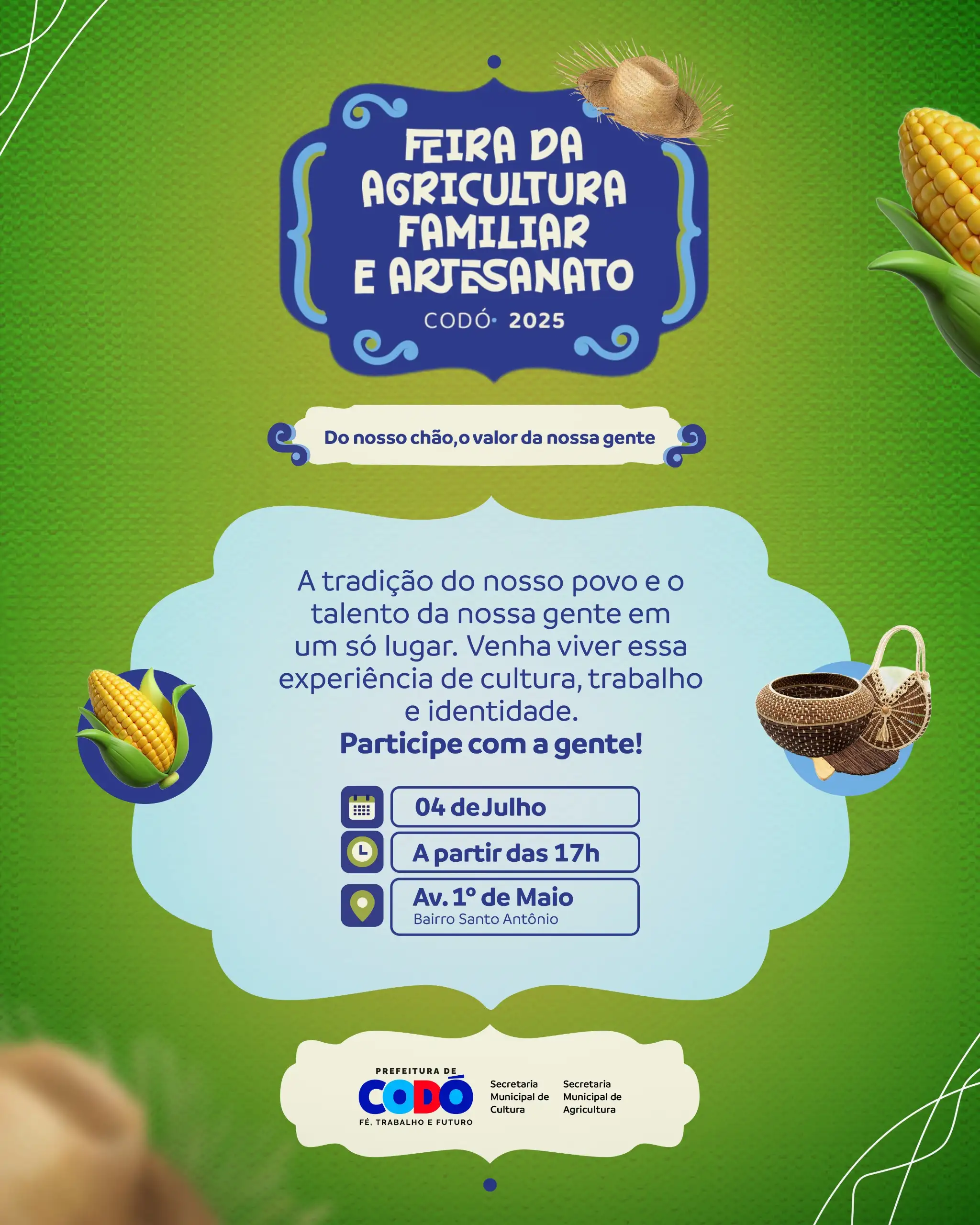 Galeria de imagens - Foto 1 da notícia: Prefeitura de Codó promove a II Feira da Agricultura Familiar e Artesanato