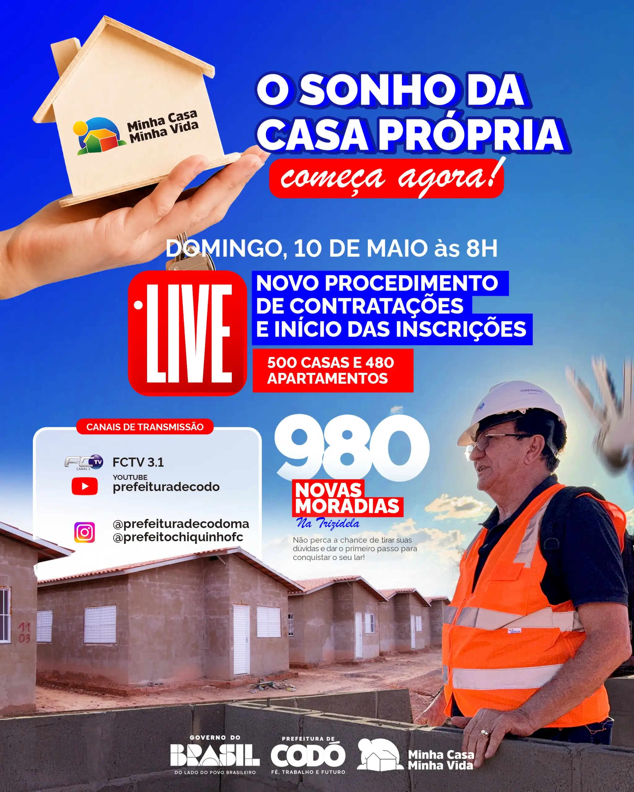 Foto 1 – Prefeitura de Codó apresenta neste domingo (10) detalhes das inscrições para novas moradias do Minha Casa, Minha Vida