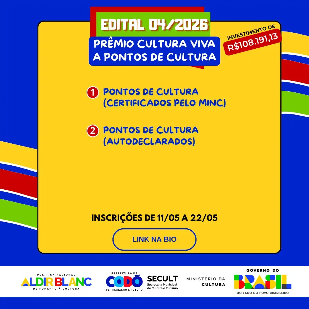 Foto 1 – Codó fortalece setor cultural com lançamento de editais públicos da Lei Aldir Blanc