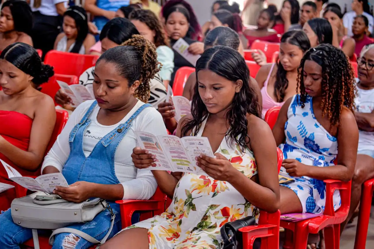 Foto 6 – Gestantes participam de oficina sobre pré-natal e cuidados com o bebê em Codó