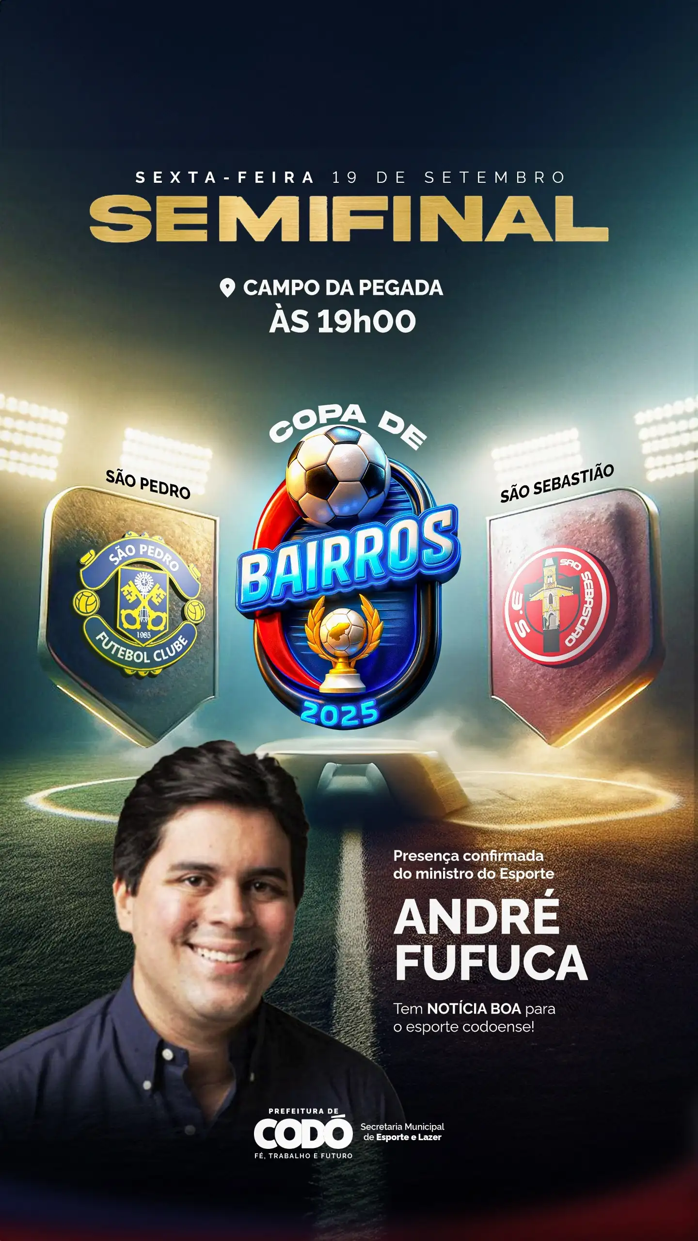 Foto 1 – Codó se prepara para a grande semifinal da Copa de Bairros 2025 nesta sexta-feira