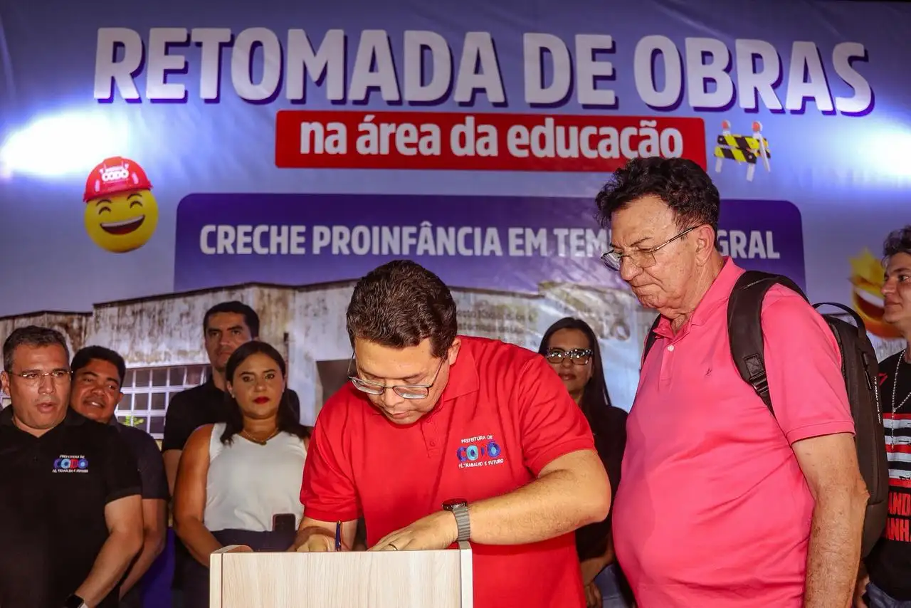 Foto 8 – Prefeitura de Codó assina ordem de serviço para retomada da Creche Proinfância em tempo integral no Bairro São Francisco