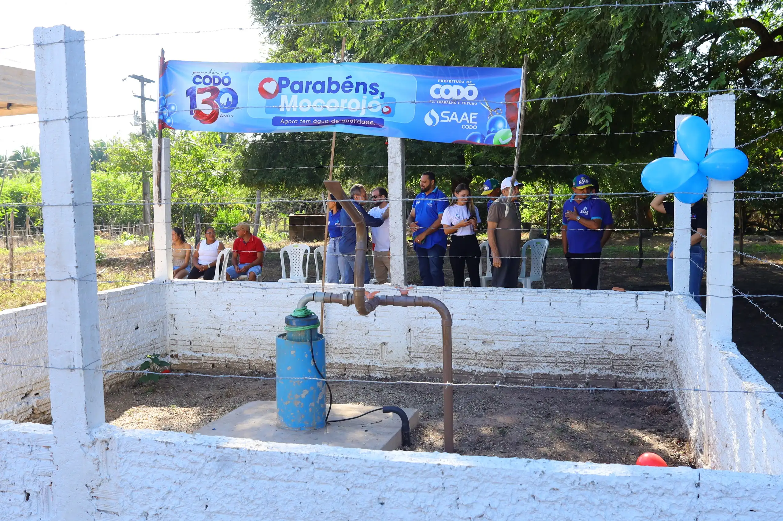 Foto 2 – Prefeitura de Codó avança no abastecimento de água com inauguração de poços artesianos na zona rural