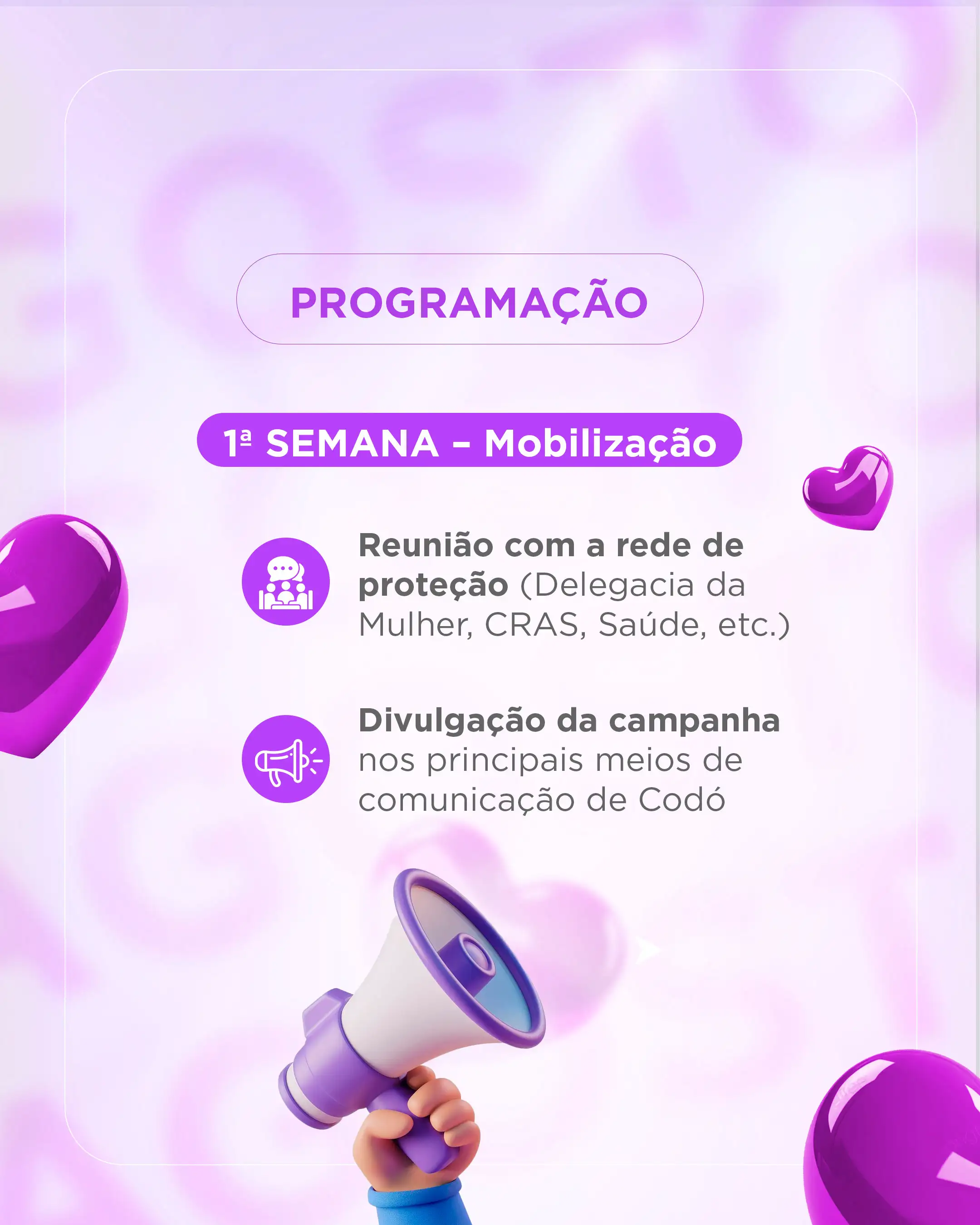 Foto 3 – Prefeitura de Codó lança campanha “Agosto Lilás” com ações de conscientização e combate à violência contra a mulher
