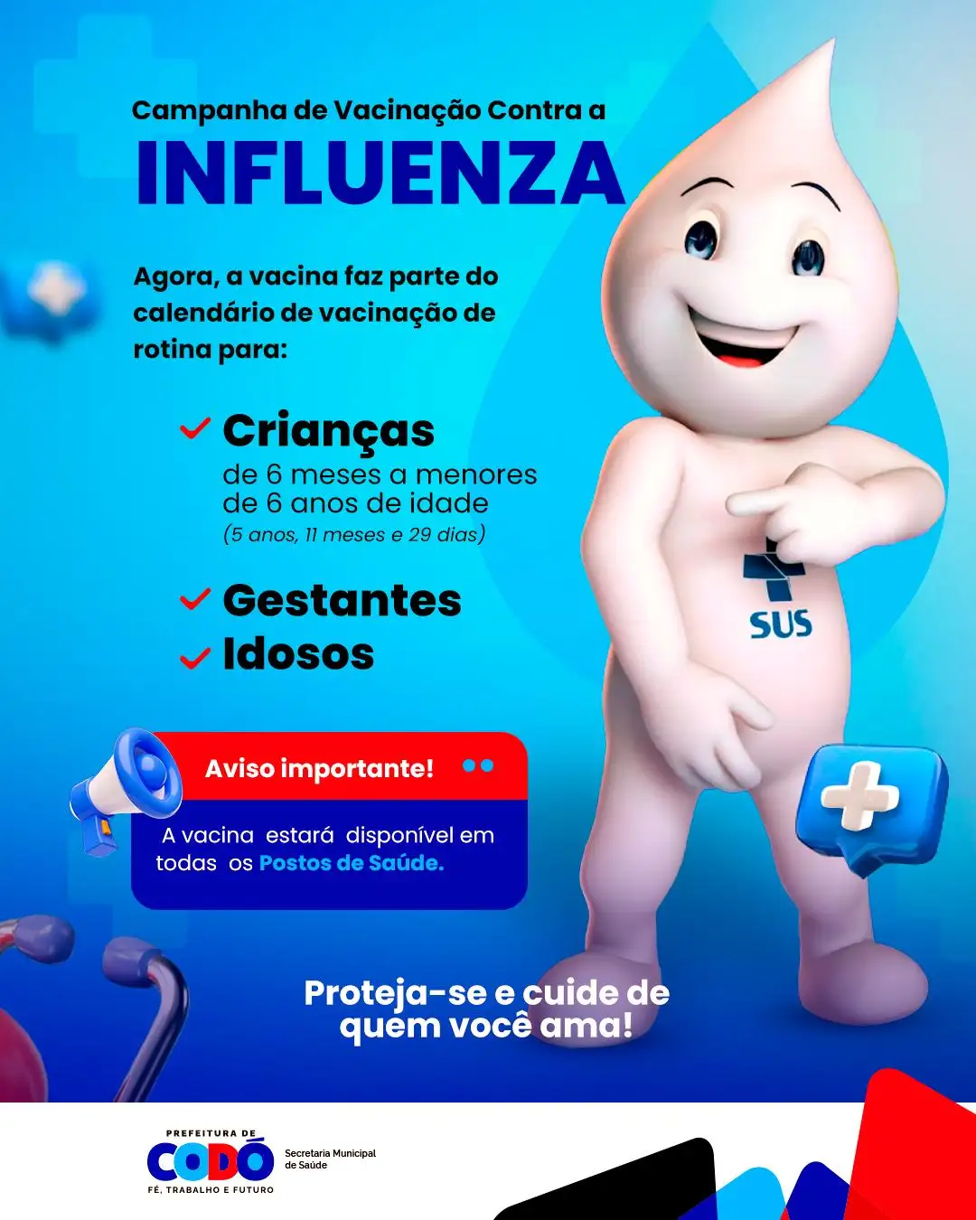 Prefeitura de Codó inicia Campanha de Vacinação contra a Influenza