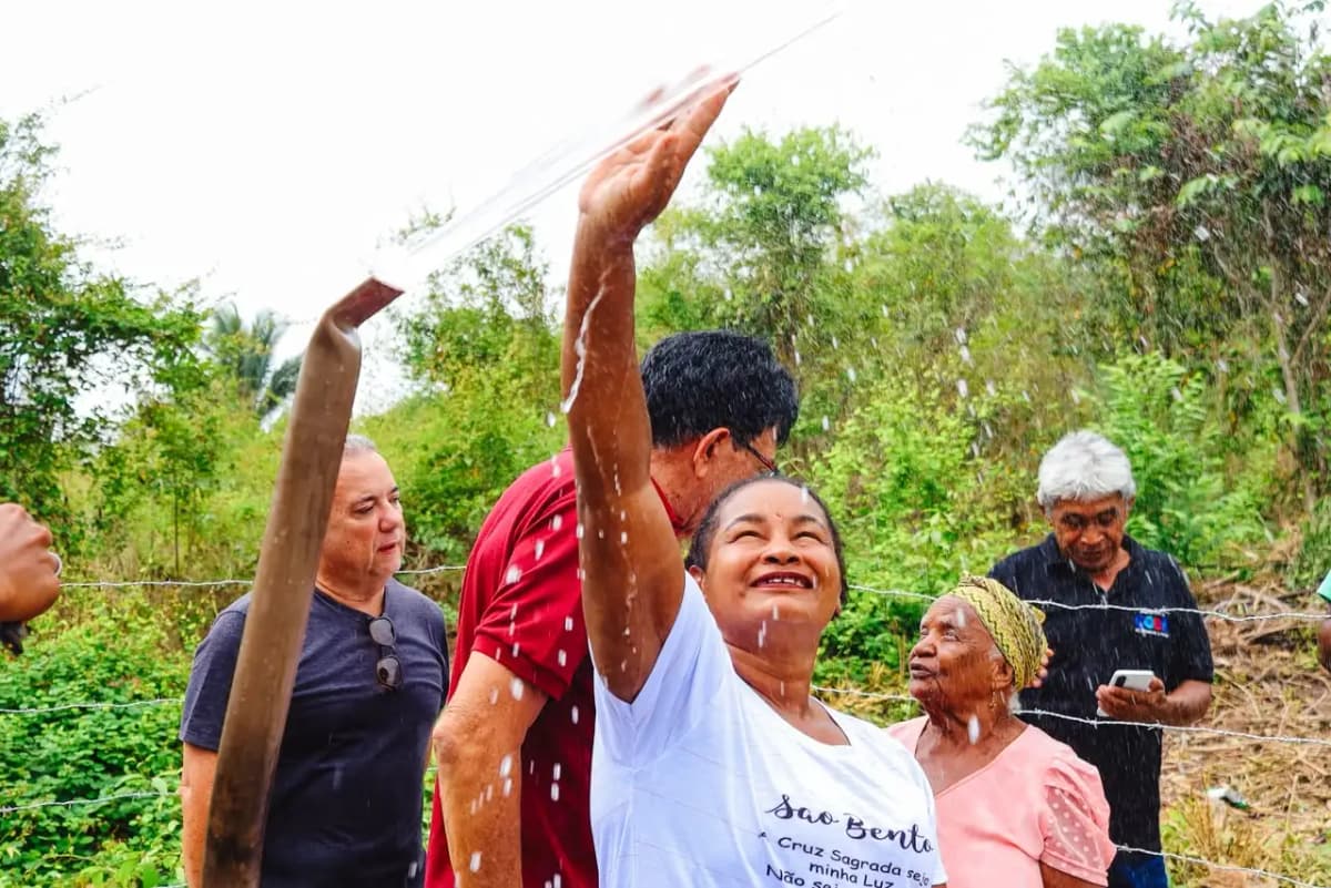 Foto 2 – Água mais perto de casa: poço artesiano beneficia famílias do povoado Santo Antônio dos Pretos, em Codó