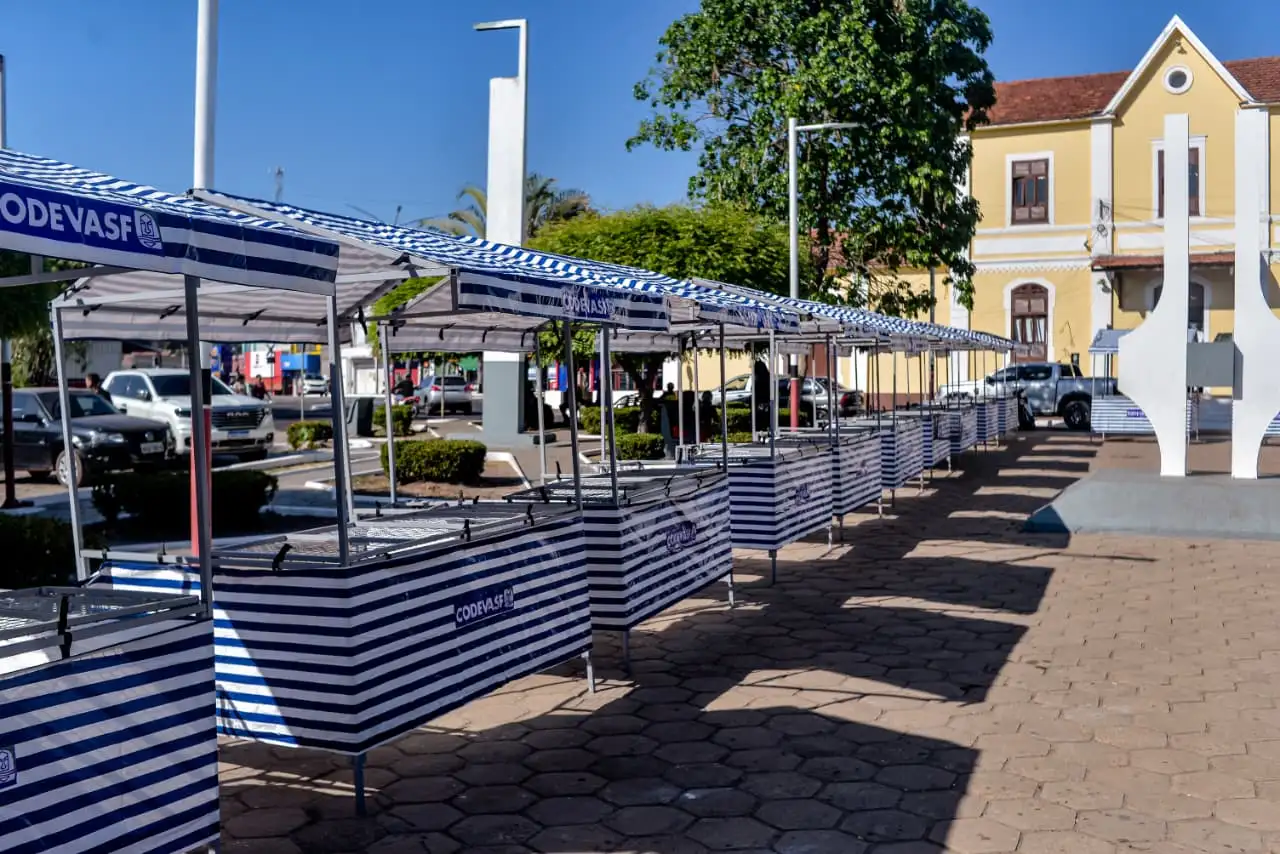 Galeria de imagens - Foto 10 da notícia: Valorização do artesanato: Prefeitura apoia artesãs codoenses com entrega de 30 barracas estruturadas