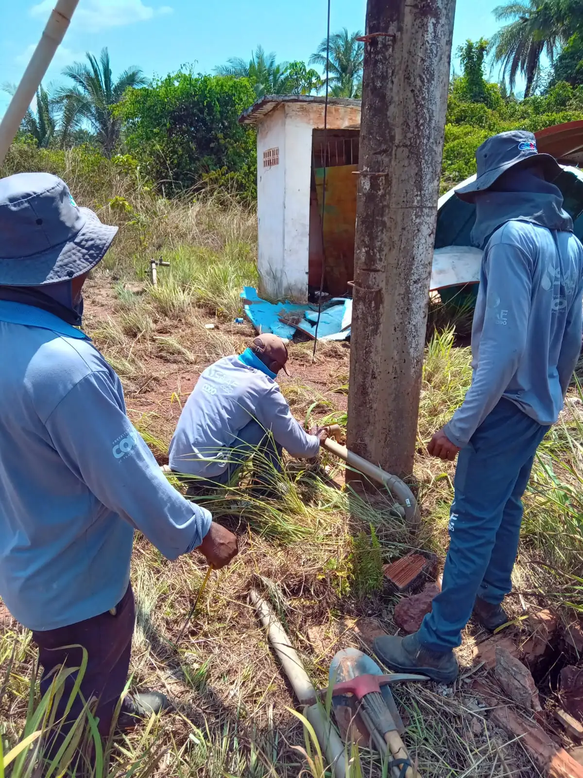 Foto 4 – Após desabamento de caixa d’Água no povoado Santa Joana, SAAE age rápido e normaliza abastecimento na comunidade