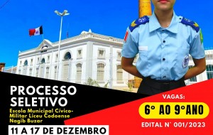 Escola Cívico-Militar Codoense abre edital com vagas para alunos ingressantes em 2024