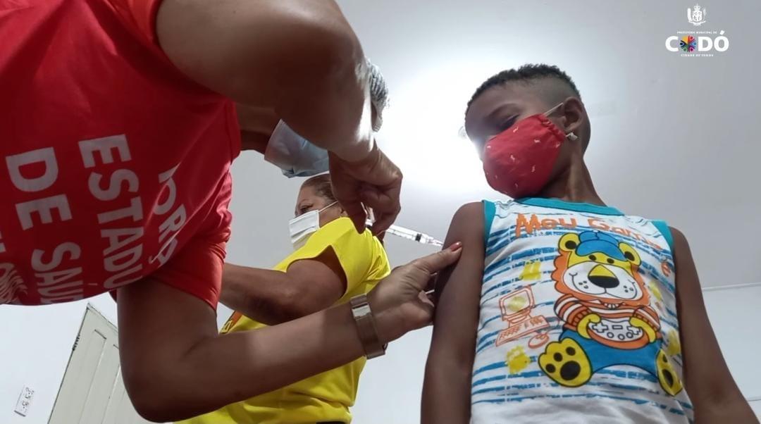 395 crianças são imunizadas no bloquinho de Vacinação Infantil contra Covid em Codó